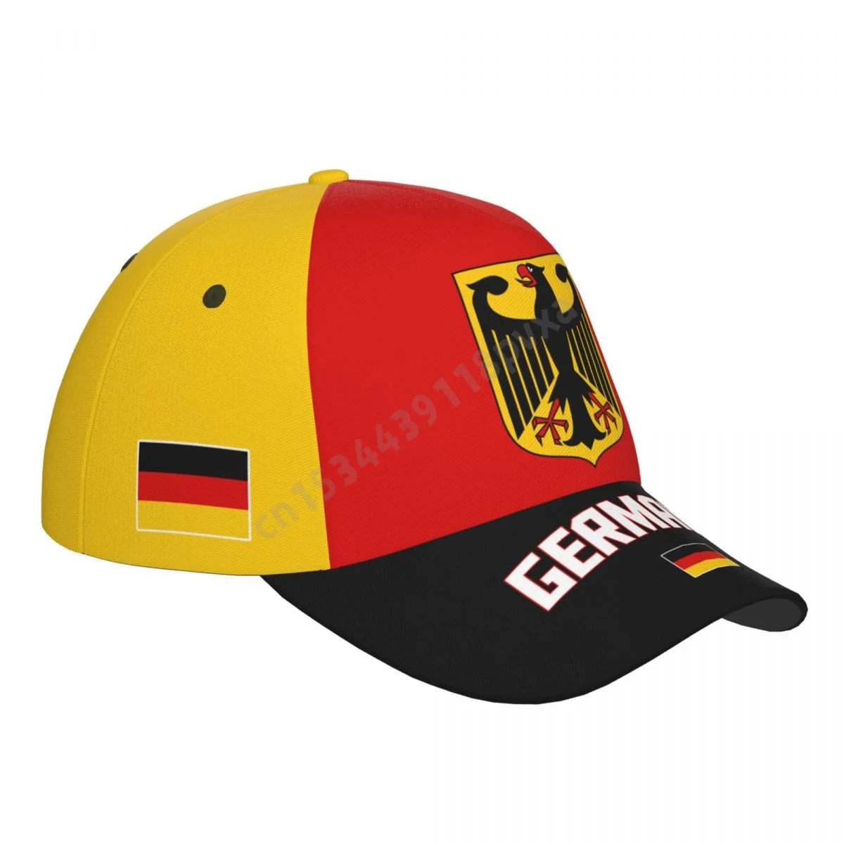 Unisex Germany Flag Cool German Adult Baseball Cap Patriotic Hat for Baseball Soccer Fans Men Women