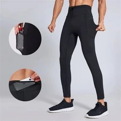 Men Women Compression Running Pants Reflective Outdoor Sports Leggings Basketball Fitness Yoga Guys Cycling Hiking Long Tights