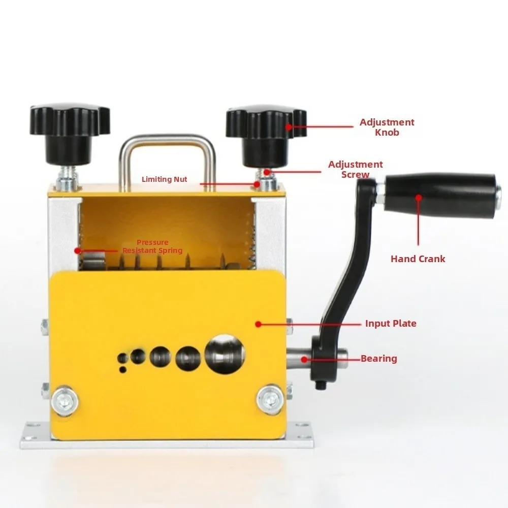 Double Drive Wire Stripper Machine Automatic Small-sized Scrap Wire Copper Wire Stripper Multi-hole Upgraded Blades