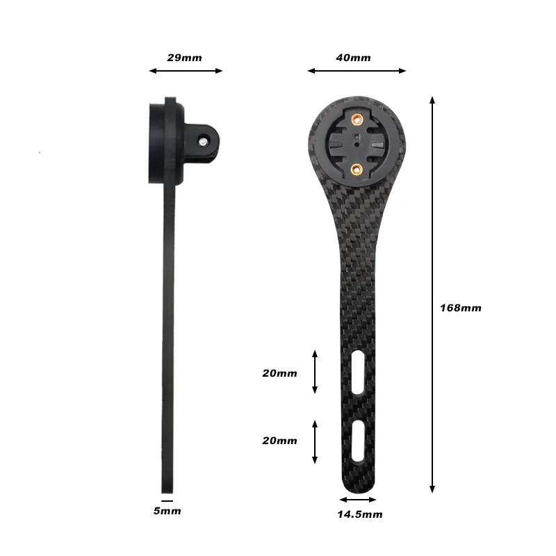Bicycle Computer Holder Carbon Fiber Road Bike GPS Mount Cycling Computer Stopwatch Support For Garmin Gopro Bryton Cateye Light