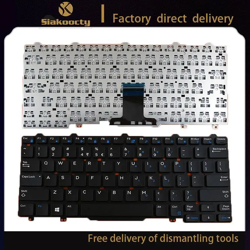 

Siakoocty us English Keyboard For Dell Latitude 3150 3160 E5250 E5270 E7270 E7250 Keyboard Repalcement