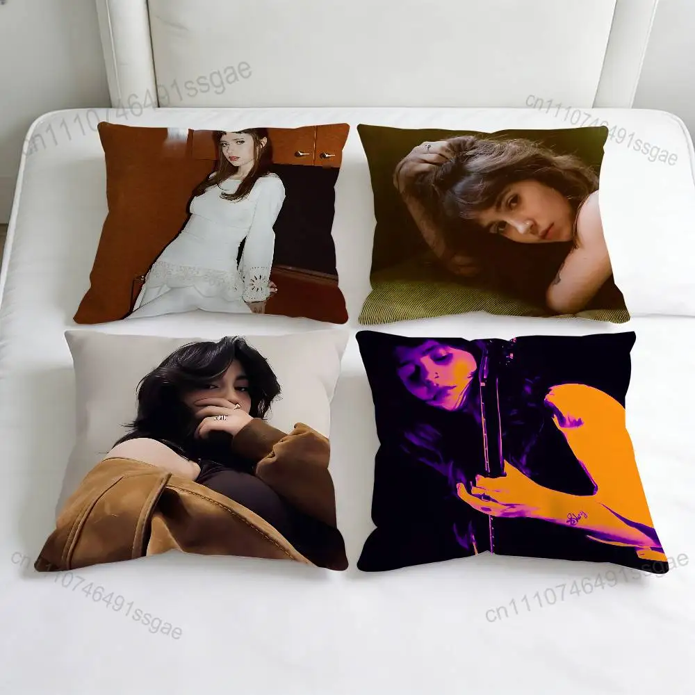 

C-Charm Singer C-Clairo Square Pillow Case Soft Decorative Throw Pillow Cover for Home Sofa Bed
