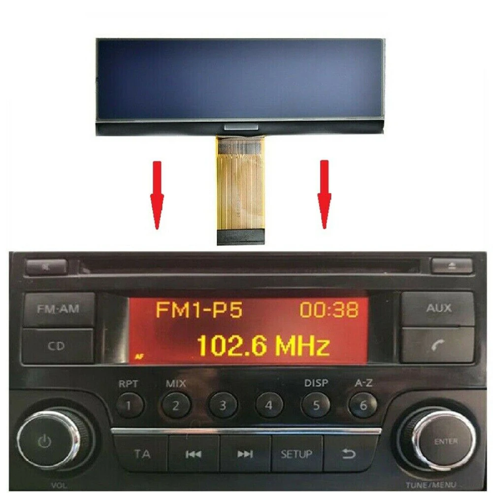 Car Radio Replacement LCD Screen Display Pixel Repair For Nissan Qashqai Juke Micra Navara NV200 For Suzuki Equator