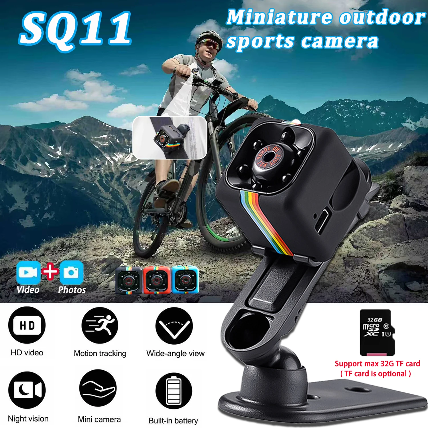 

Motion Sensor Camcorder DVR Sport DV Micro Cameras Network Full HD 1080p Mini Camera Camera 5MP Baby Monitor