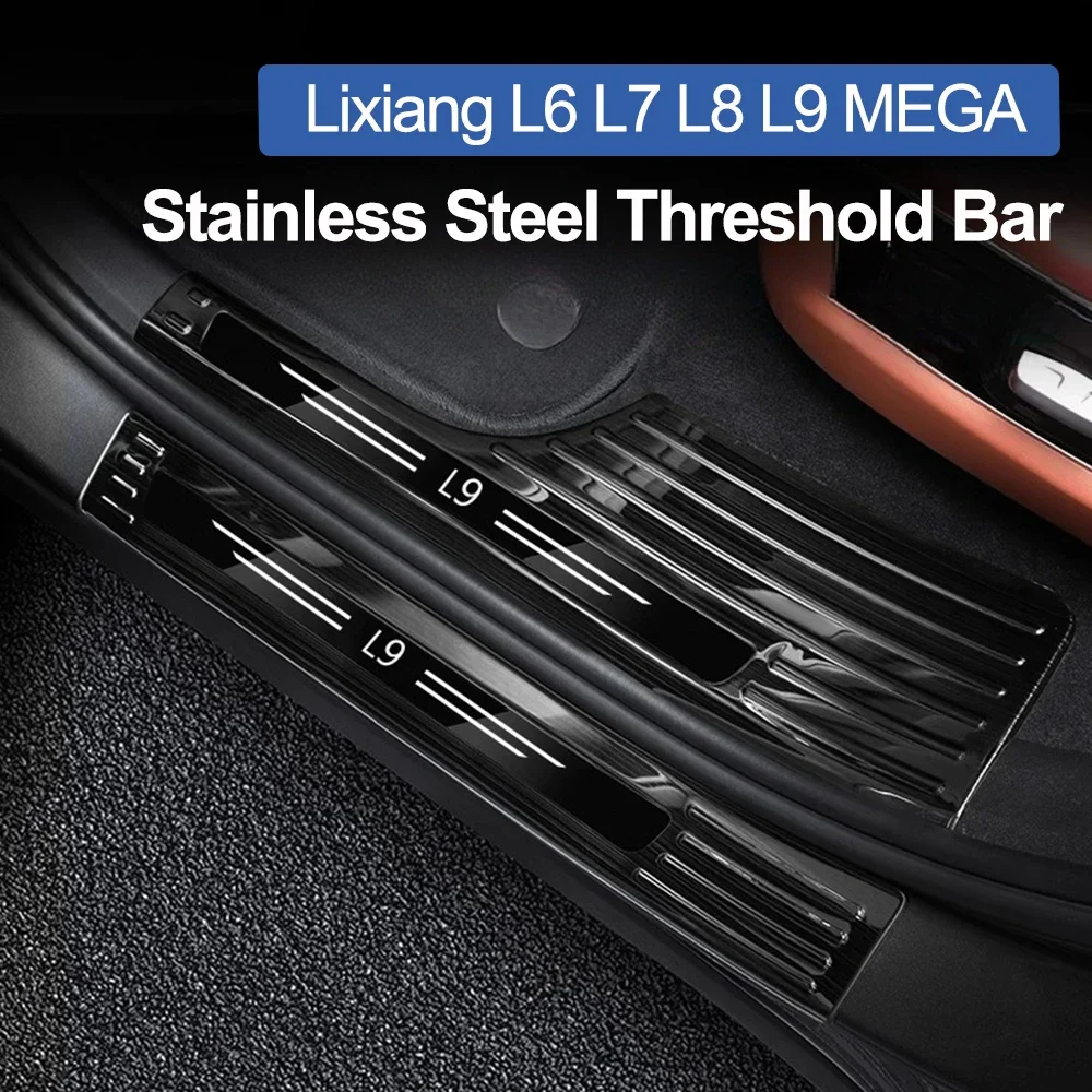 

For Li Lixiang L9 L8 L7 L6 2022-2024 Ideal Car Threshold Strip Stainless Steel Door Sill Strip Interior Protection Accessories