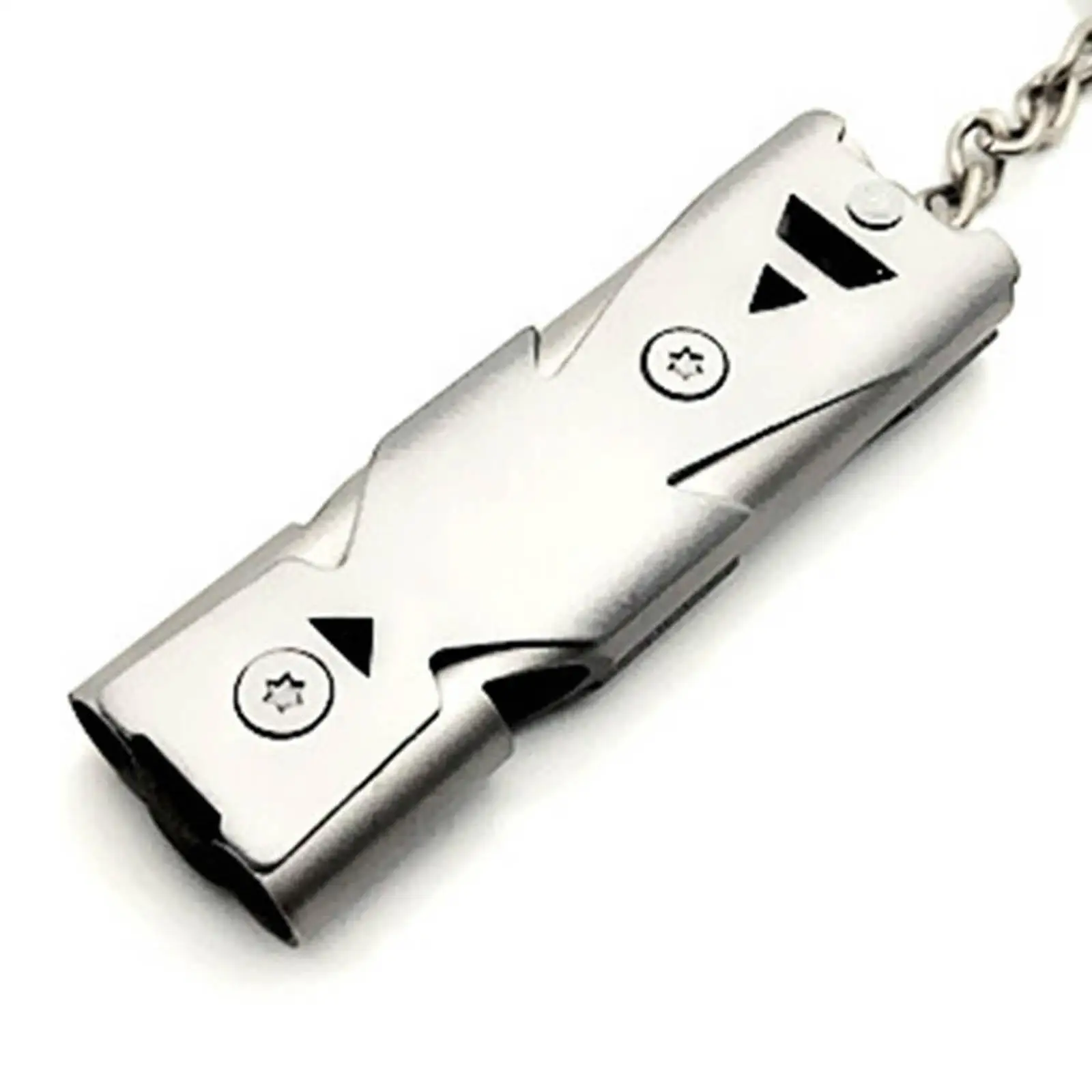 في الهواء الطلق SOS سلامة صافرة دائم المعادن المدمجة المفاتيح أدوات إنقاذ صوت عال لركوب القوارب حارس الحياة التخييم التنزه السفر #6