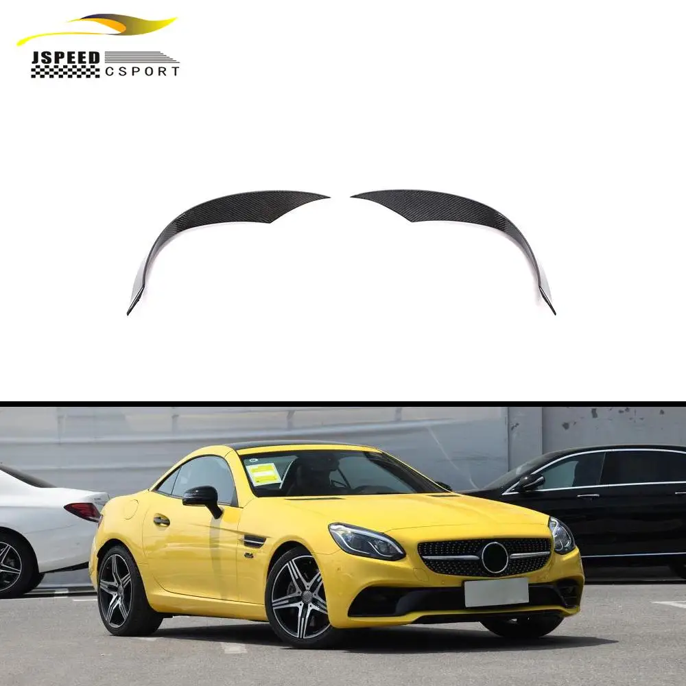 

Suitable for Carbon fiber R172 front bumper canard wings, Suitable for Mercedes-Benz SLC-Class SLC180 200 300 convertib