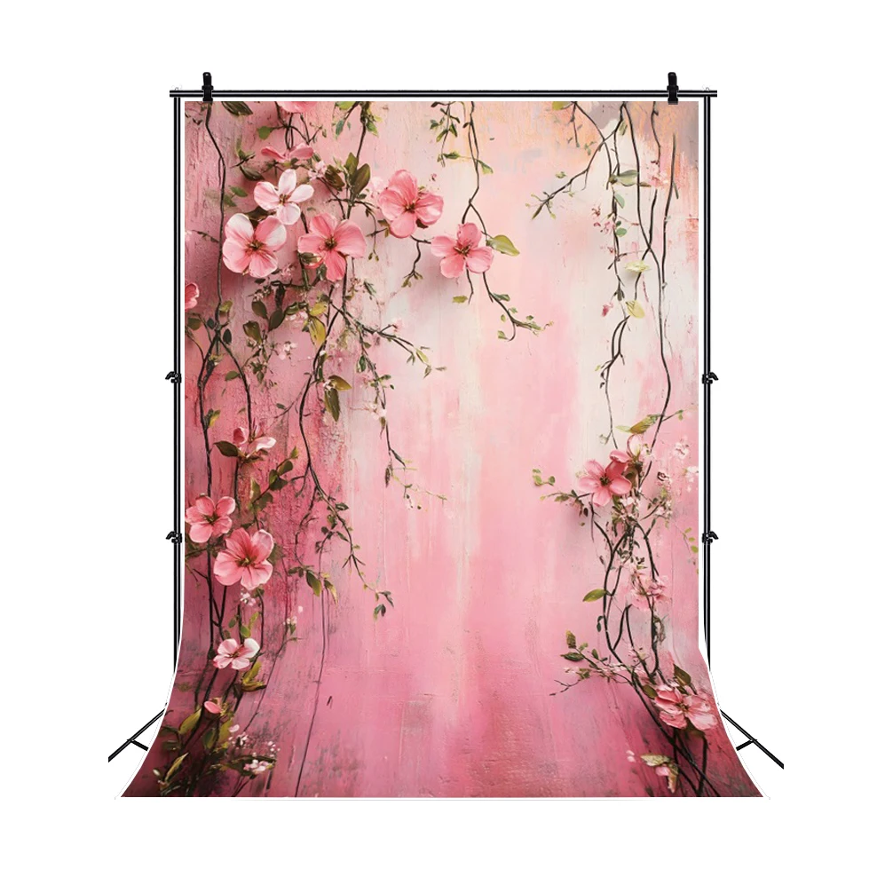 Abstract Floral Background Photography Spring Flower Baby Shower Girl Boy Birthday Wedding Photo Backdrop Wall Decor Studio