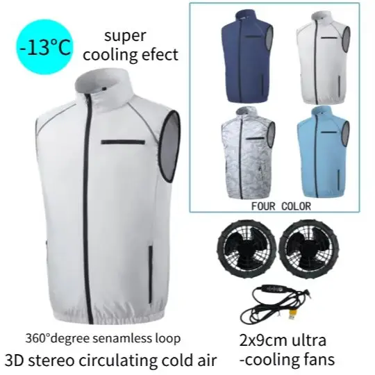 

Прохладная летняя одежда с интеллектуальным охлаждающим вентилятором, подходит для занятий спортом на открытом воздухе, рыбалки, высокотемпературной работы и удобны для ночного стиля.