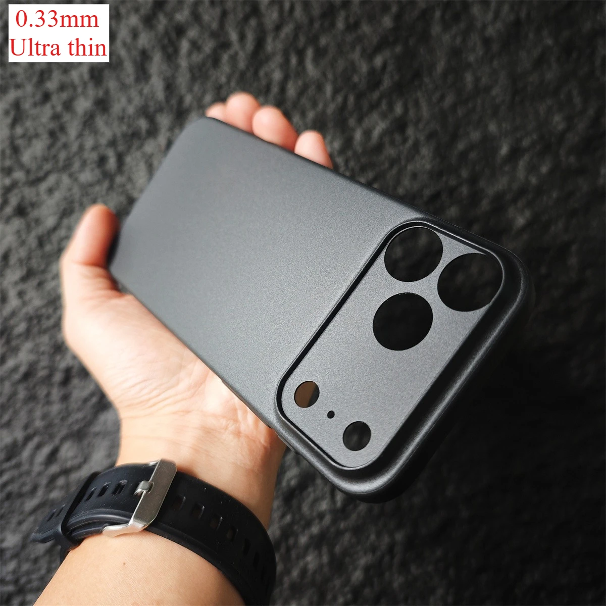 0.33mm ultra fino pele sentir caso de telefone para iphone original 17 pro max 16 15 14 13 12 fosco claro completo à prova de choque capa proteção
