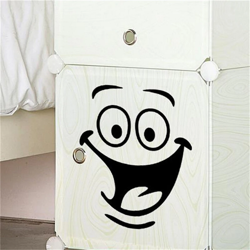 Smile face Toilet stickers diy personalized furniture decoration wall decals