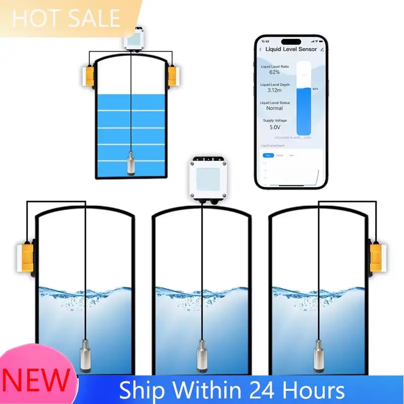 ~【Auf Lager】202W Tuya Hochpräziser Tauchsensor Intelligenter Wassertank-Niveausensor Messgerät Tank 10M Sensor