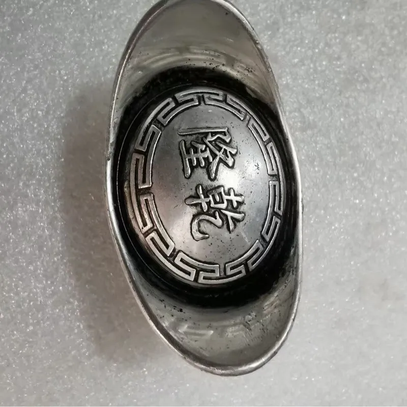 Antiqued-Plated 1.0kg Silver, Ingot of Five Emperors of the Early Qing Dynasty