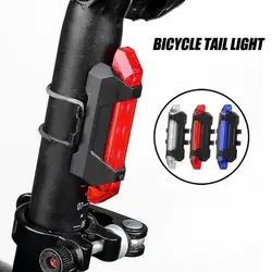 Bicycle Light Waterproof Rear Tail Light LED USB Style Rechargeable or Battery Style Bike Cycling Portable Light