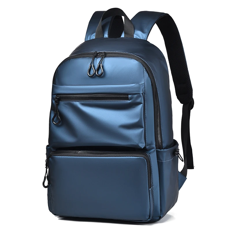 새로운 방수 남성용 대용량 캐주얼 여행 배낭 컴퓨터 수납 공간과 책가방이 있는 단순한 더블 숄더백