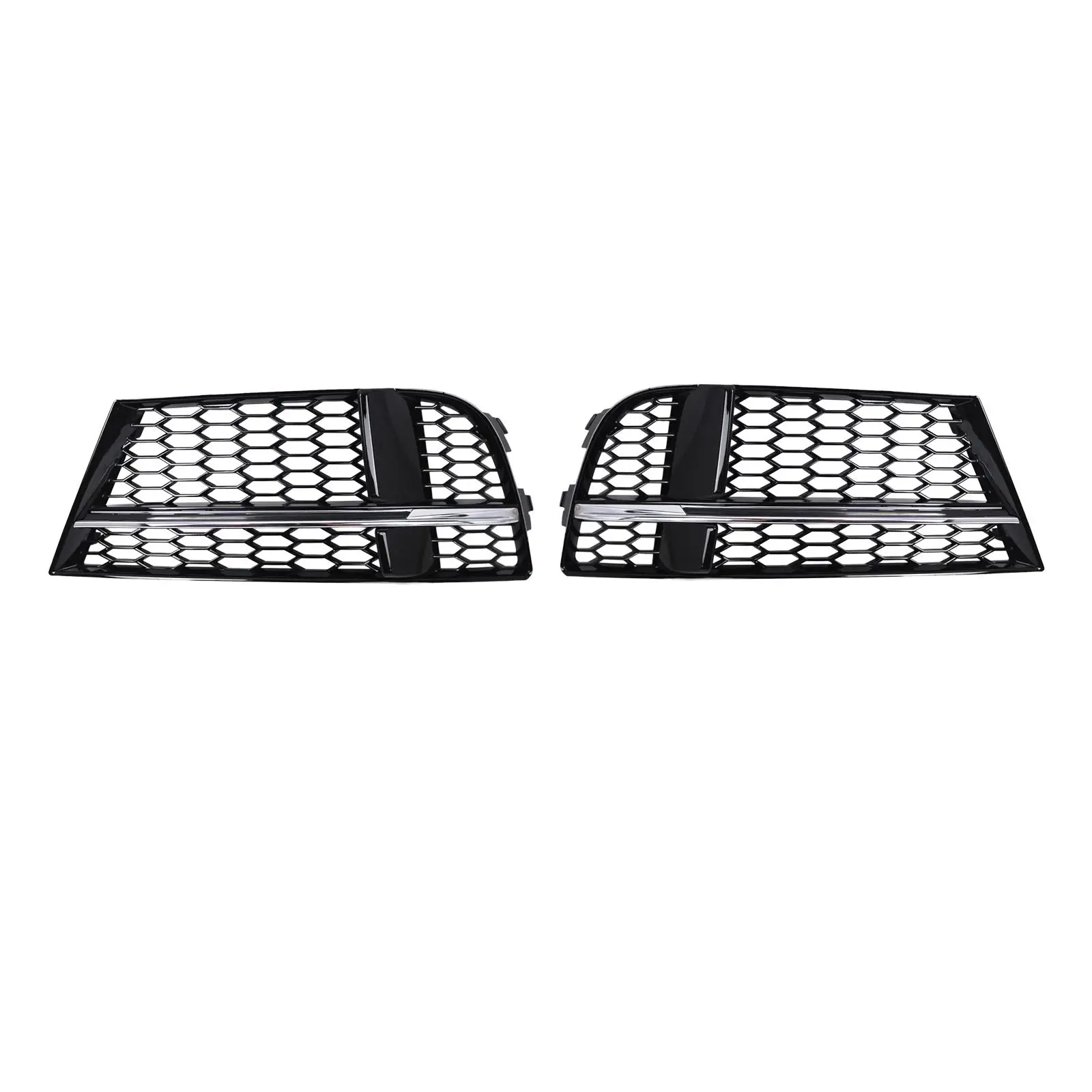 Car Front Bumper Fog Light Grille Practical Replacement for Audi A3 (8V) S-line