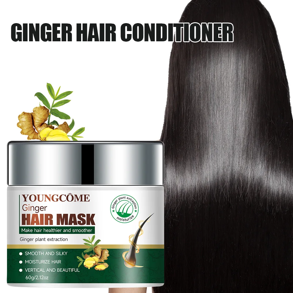

Ginger Hair Care Conditioner, Ginger Deep Conditioner With Biotin And Vitamin,Improves Scalp Health,Repairs Mask Biotin