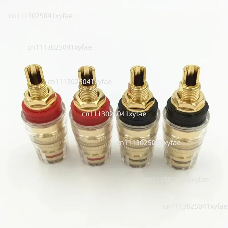Speaker Terminal Binding Post Amplifier Connector Suitable For 5mm Banana Plug Connectors Solder Gold Plated Audio Adapter