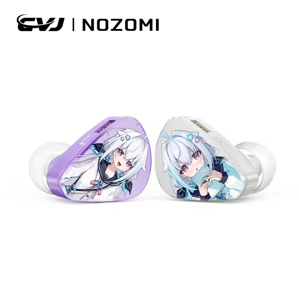 CVJ NOZOMI 2DD+1PD 新型平面型インイヤーイヤホン 交換可能なパネル