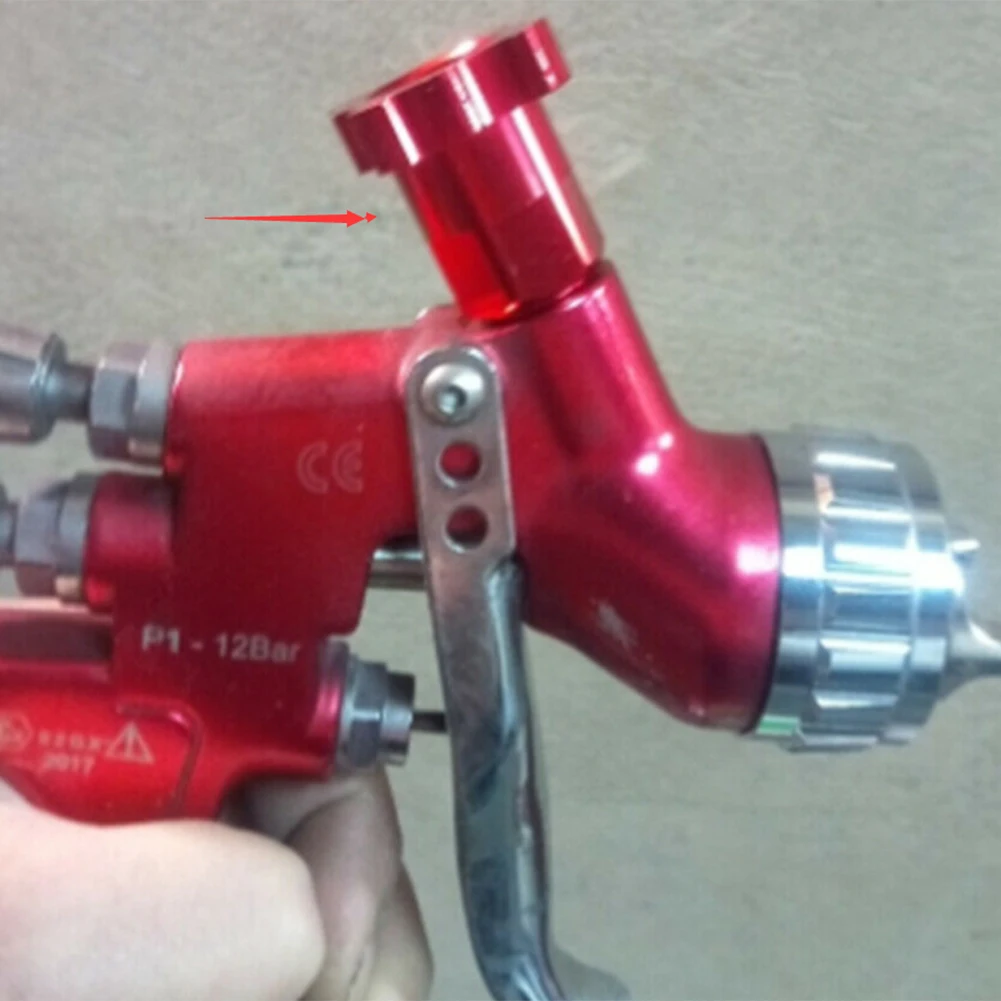 موضوع خارجي SprayGun كأس كأس محول محول موصل طلاء السيارات 1 قطعة 1x كما هو موضح ل Spraygun M16x1.5mm حالة نظيفة