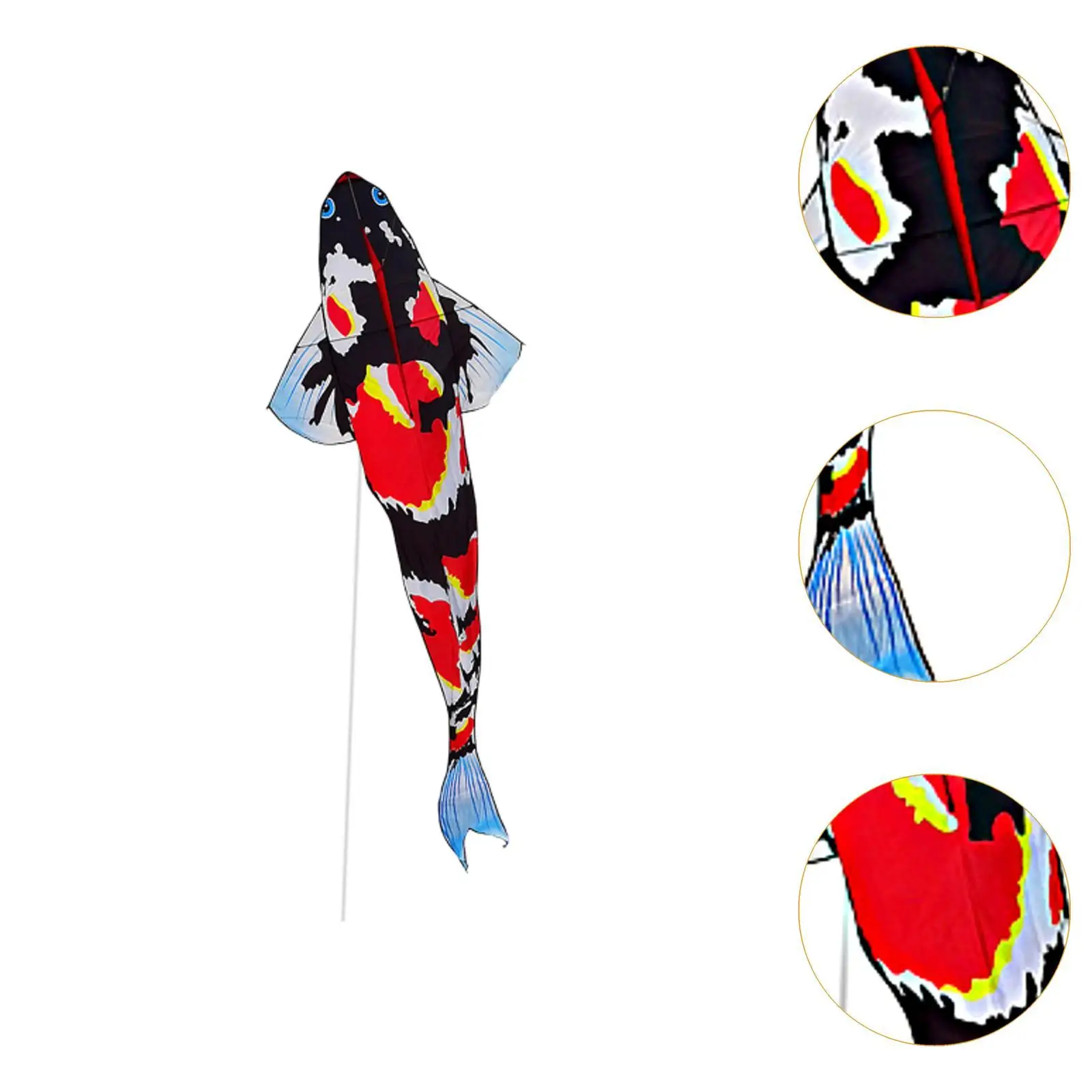 Professional Kite Flying Popular Colorfu Koi Kite Unique Practical  Lightweight for Outdoor Beach Holiday Weekends Park