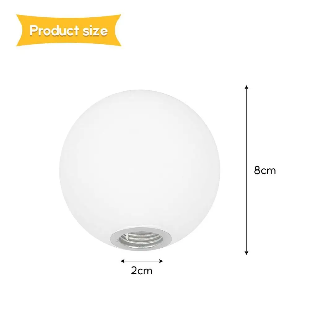 

White Glass Ball Lamp Shade Cover for G9 Bulb Replacement Lampshade for Pendant Lighting Home Hotel Office