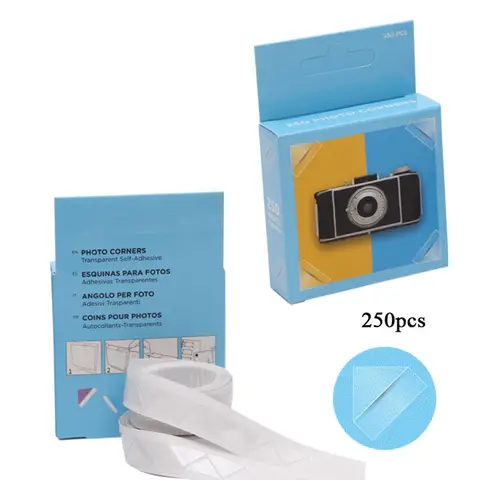 250/500pcs 자기 접착제 코너 스크랩북 수제 DIY Scrapbooking 사진 앨범 코너 스티커 직접 펌핑 프레임 장식 Best5