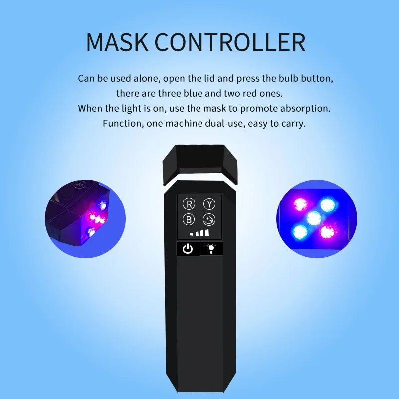 Silicone Mask Color Light Rejuvenation Instrument Photon Mask Spectrometer Phototherapy Led Mask Instrument