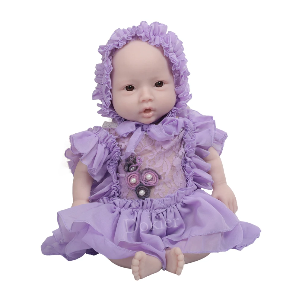 U-charmmore 47cm 3.2KG Full Silicone Reborn Baby Doll Toys Full body Soft Silicone Realistic Toys Bebe for Children Dolls Gift