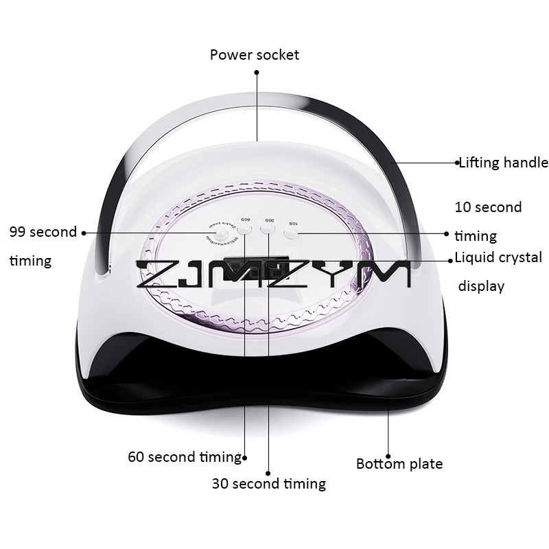 288W UV Nail Dryer Lamp LED Nail Dryer LCD Display Ice Lamps Nail Baking Lamp UV Curing Gel Lamp 66pcs Led Beads