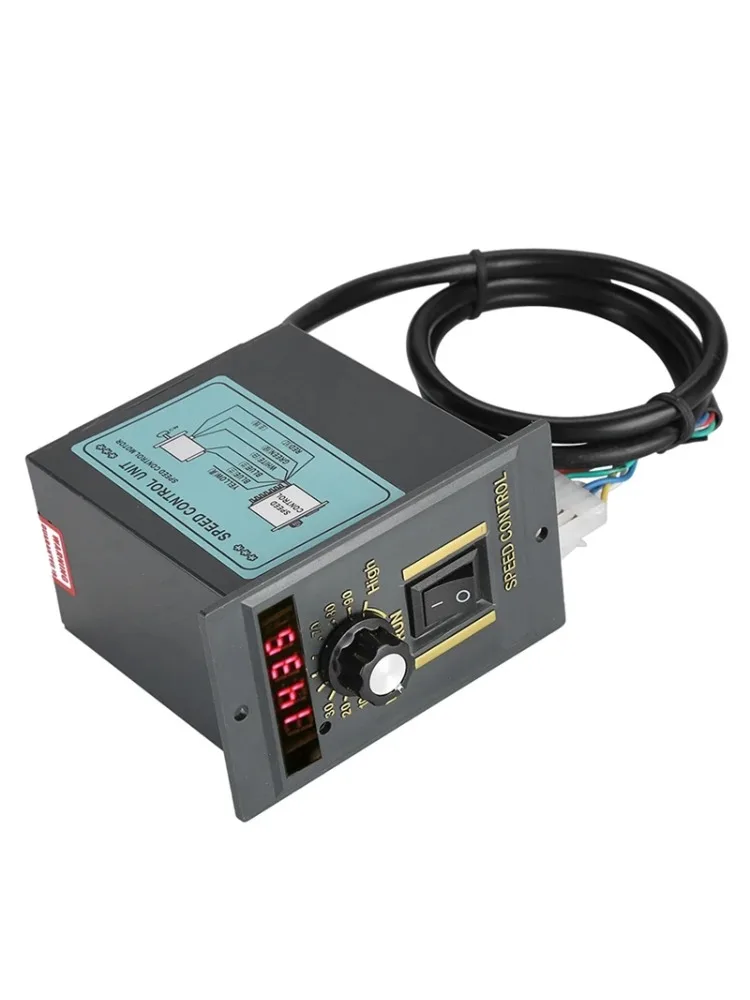 Contrôleur de vitesse de moteur numérique réglable en continu, AC 220V 50Hz 15-400W, 0-1450 tr/min