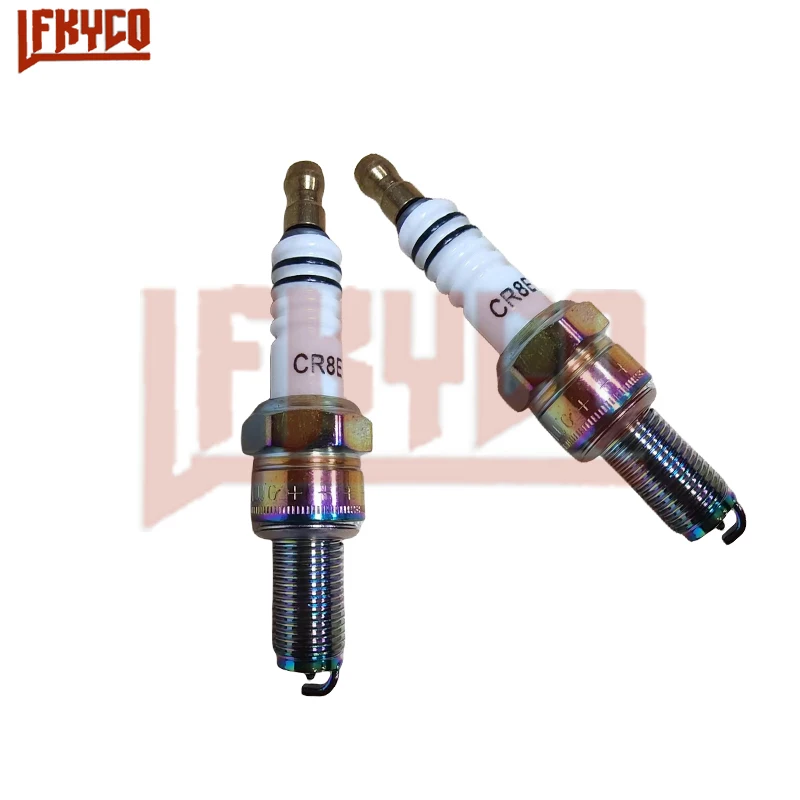 Motocicleta velas de ignição vela, acessórios do motor, Sparkplug Cap, CR8E para HJ125T-8 HS125T CB400 CB500 CBF125 CBF250