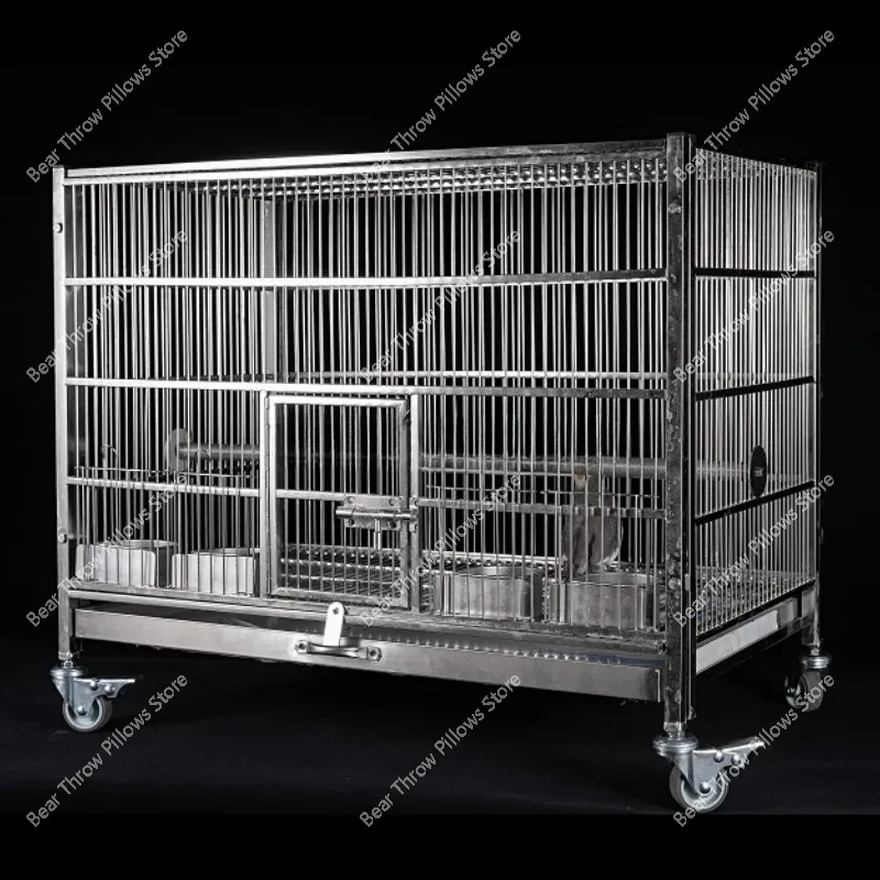 Stainless Steel Nest Bird Cage Large Balcony Floor Shelter Bird Cage Canary Feeder Pet Vogelkooi Spullen Habitat Accessories