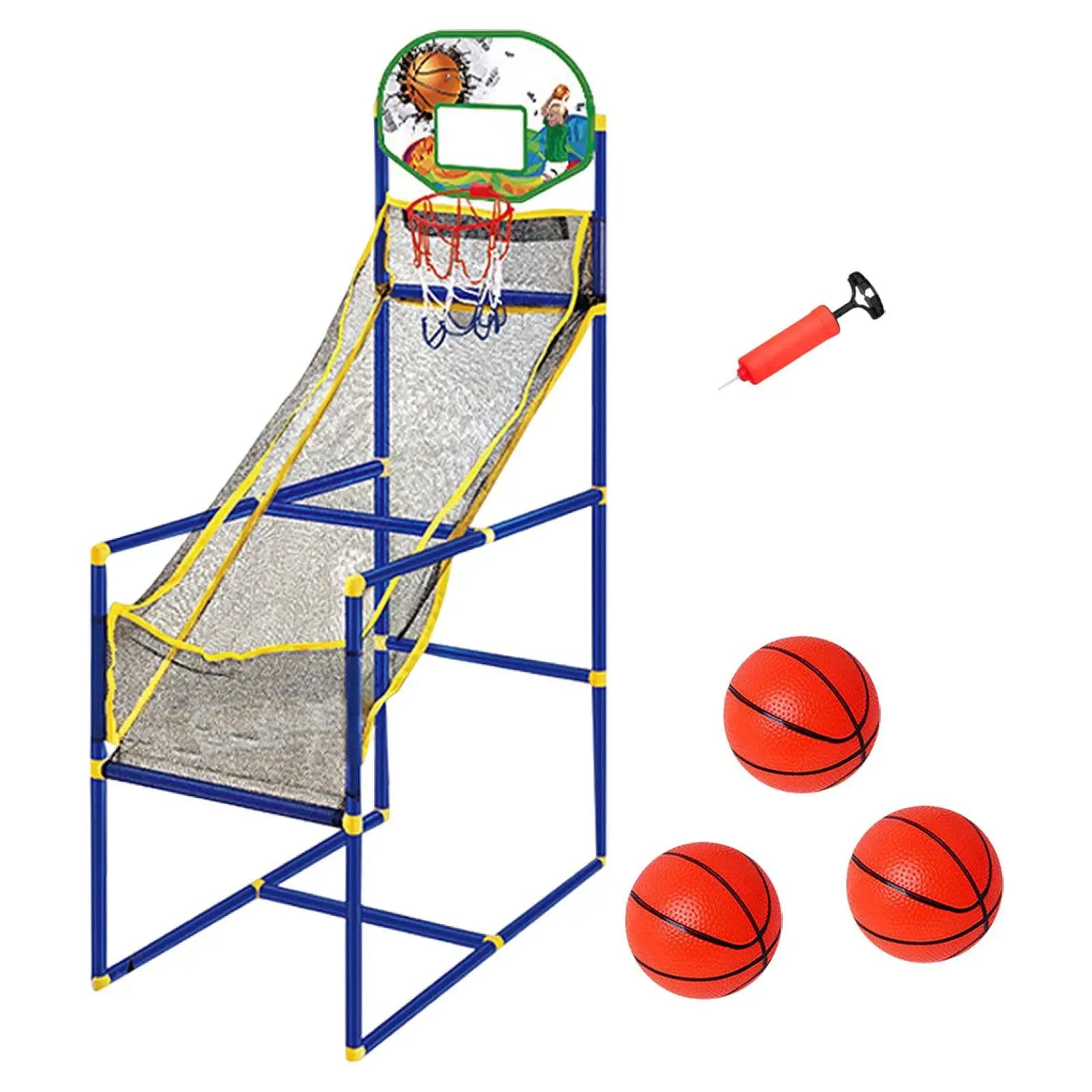 Arcade Basketball Game Set Adjustable Heights for Age 3 4 5 6 7 8 Years Yard Machine and 3 Balls