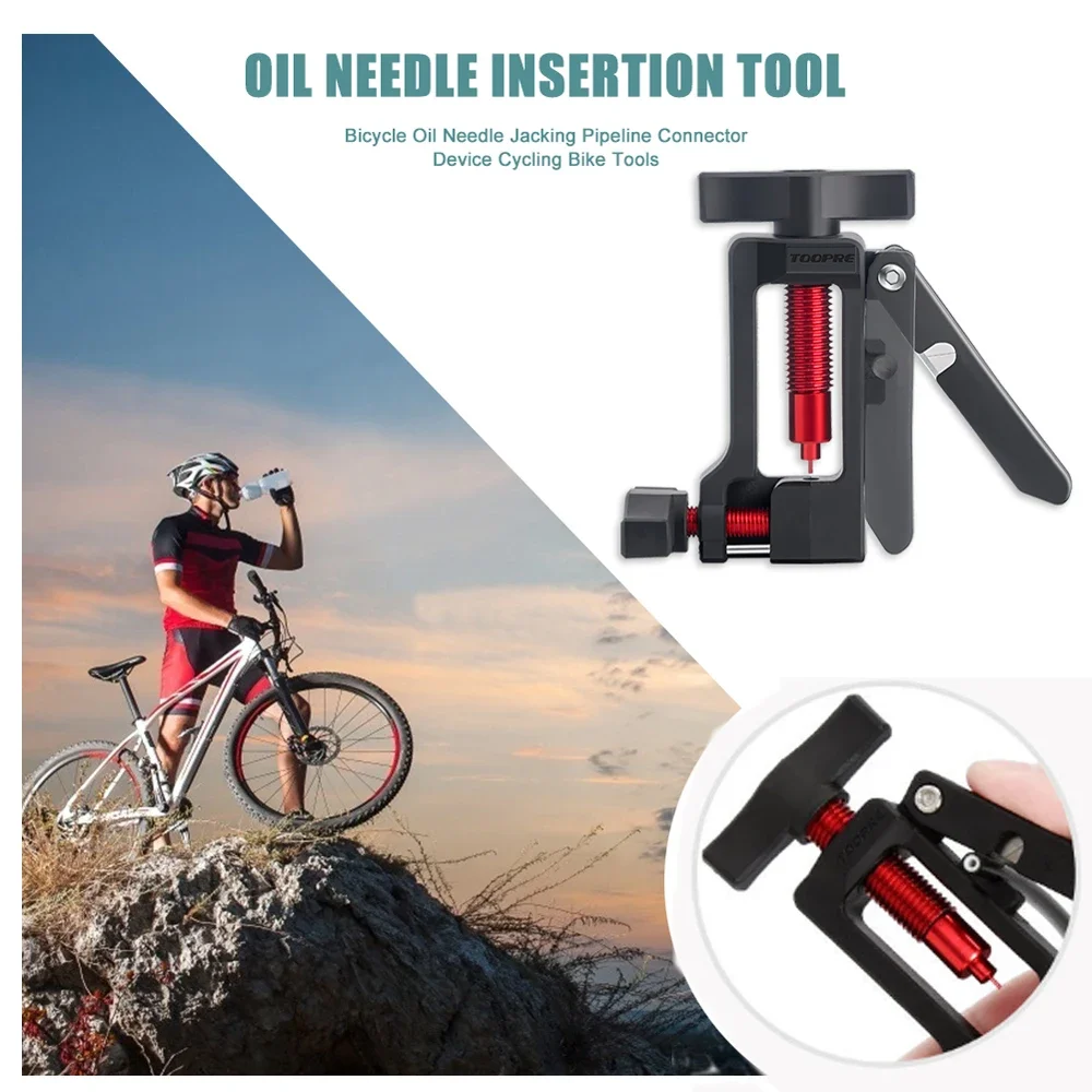 2in1 MTB Bicycle Needle Driver Hydraulic Hose Cutters Disc Brake Hose Cable Cutter Connector Insert Tool Press in