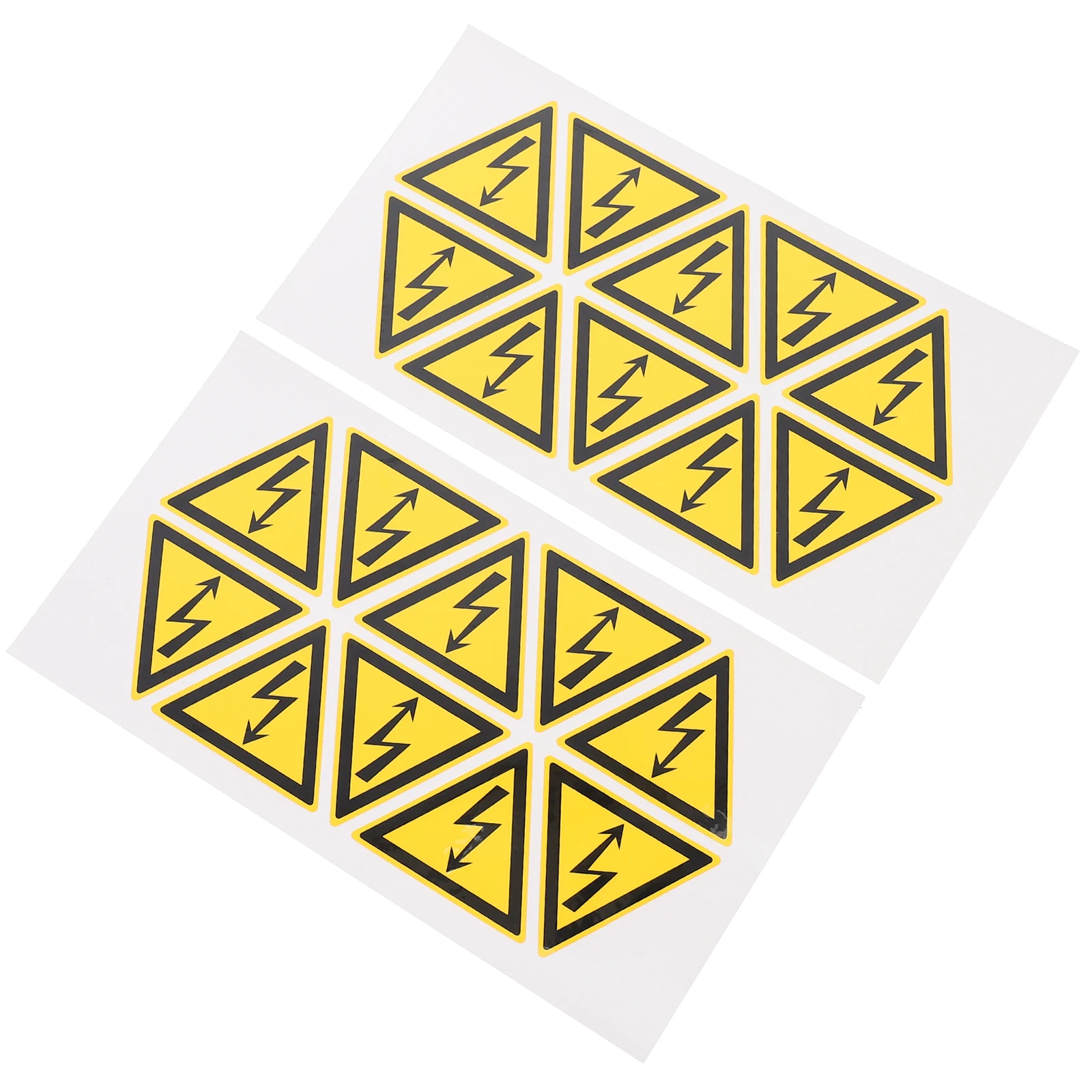 20 pcs Warning Decals Electric Box Caution Sign Pp Material Waterproof Safety Stickers Strong Adhesive Long Lasting Use