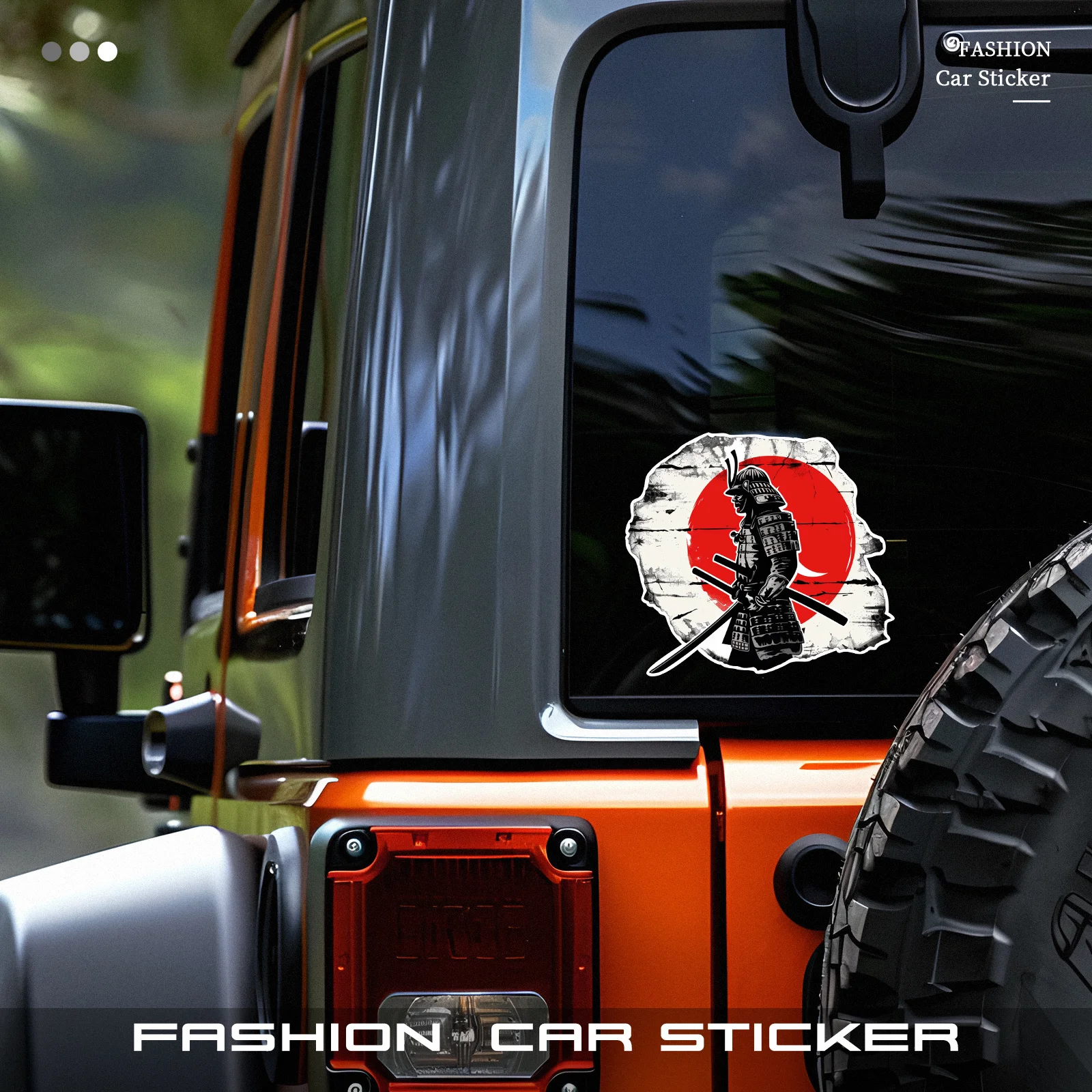 1Pc Waterproof Vinyl Samurai Warrior Decal Durable Sticker for Motorcycle Helmet Car Laptop EV Decor view 6