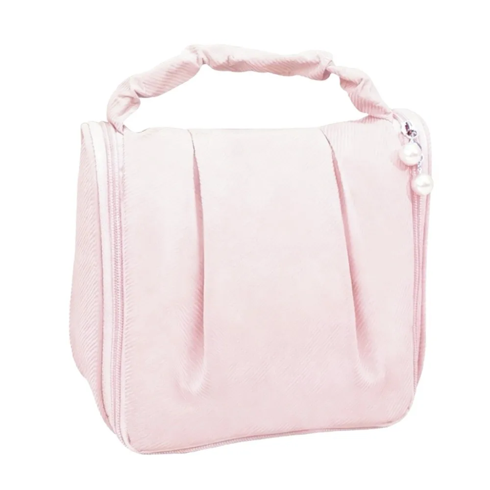 Large Capacity Cloud Cosmetic Bag Solid Color Portable Toiletry Pouch Multipurpose Cute Wash Handbag for Outdoor Traveling