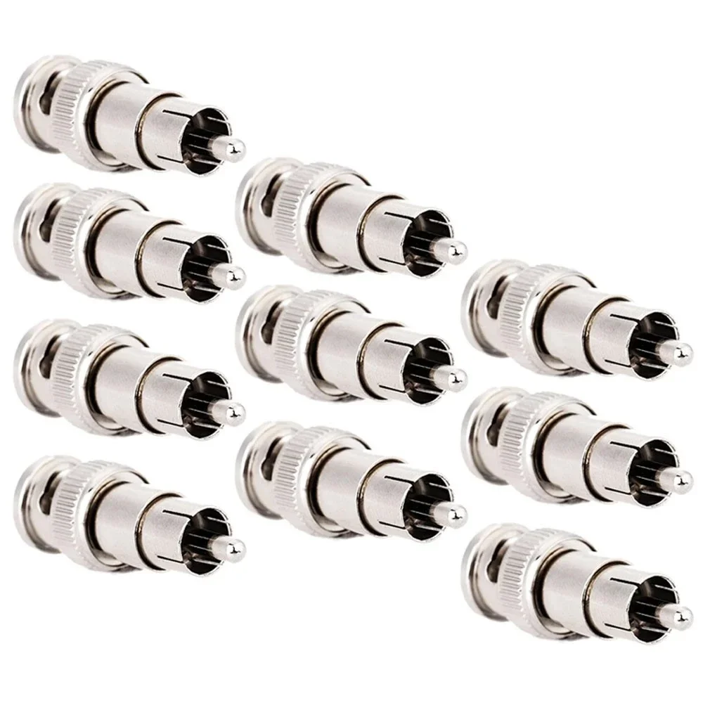 ESCAM 10 قطعة بالجملة BNC ذكر إلى RCA أنثى اقناع كابلات الموصلات محول F/M زوجين ل CCTV كاميرا مراقبة نظام عدة