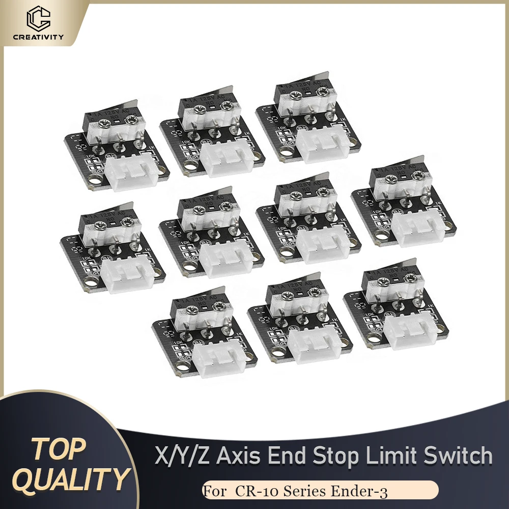 X/Y/Z Axis End Stop Limit Switch 3Pin N/O N/C Easy to Use Micro Switch for CR-10 Series Ender-3  3D Printer parts