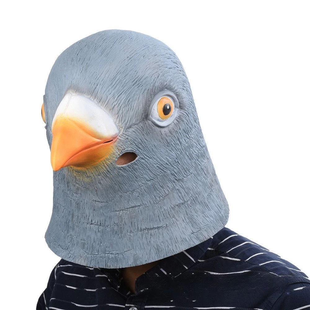 Pigeon Mask Premium Super-Cute Latex Animal Head Mask (Sparrow Style) Ideal for Halloween Costume Parties and Performances