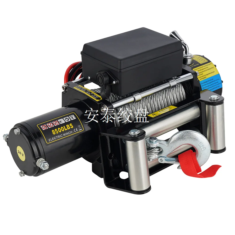 

Электрическая лебедка 12В для внедорожников, самоспасательная, 24В, электрическая лебедка-подъемник для подъема транспортных средств, малогабаритная