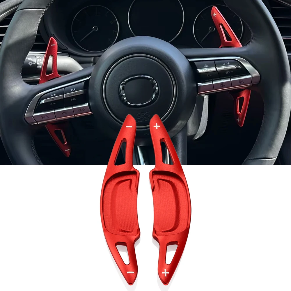 For Mazda CX-30 MX-30 CX-50 CX-60 CX-70 CX-80 CX-90 2020-2024 Car Steering Wheel Paddle Shift Extension Shifters DSG Stickers