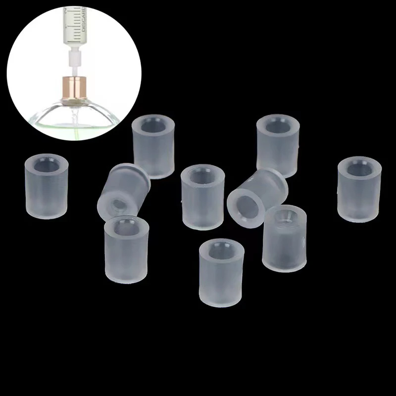 50 buah Dispenser parfum alat Syringe jarum khusus, konverter parfum adaptor parfum Dispenser alat Dispenser Mini Portabel