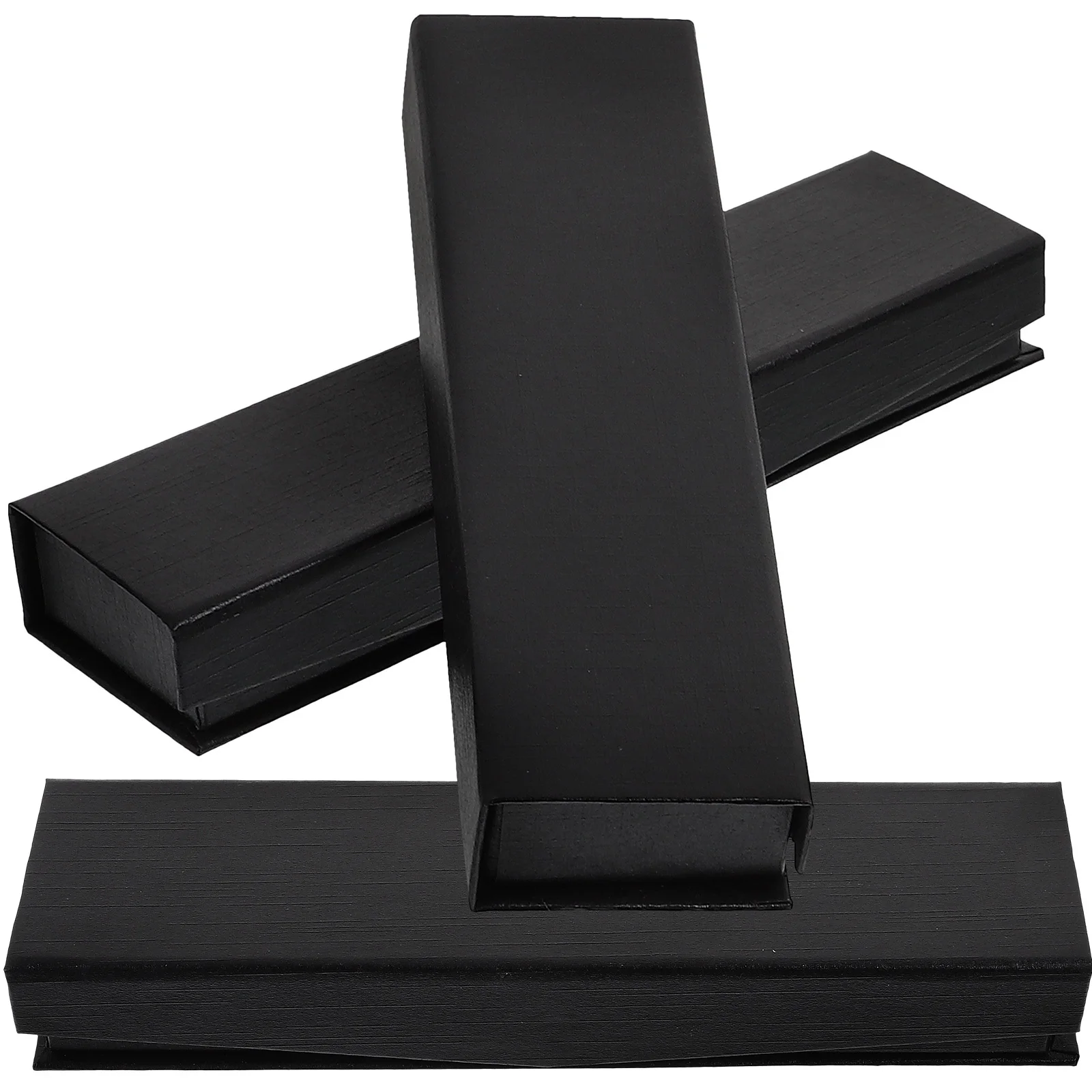 Estuche de 3 uds., Material de tela Retro, mano de obra fina, caja de exhibición de embalaje de regalo, soporte para bolígrafo, organizador, estuche para pluma estilográfica, caja de regalo vacía