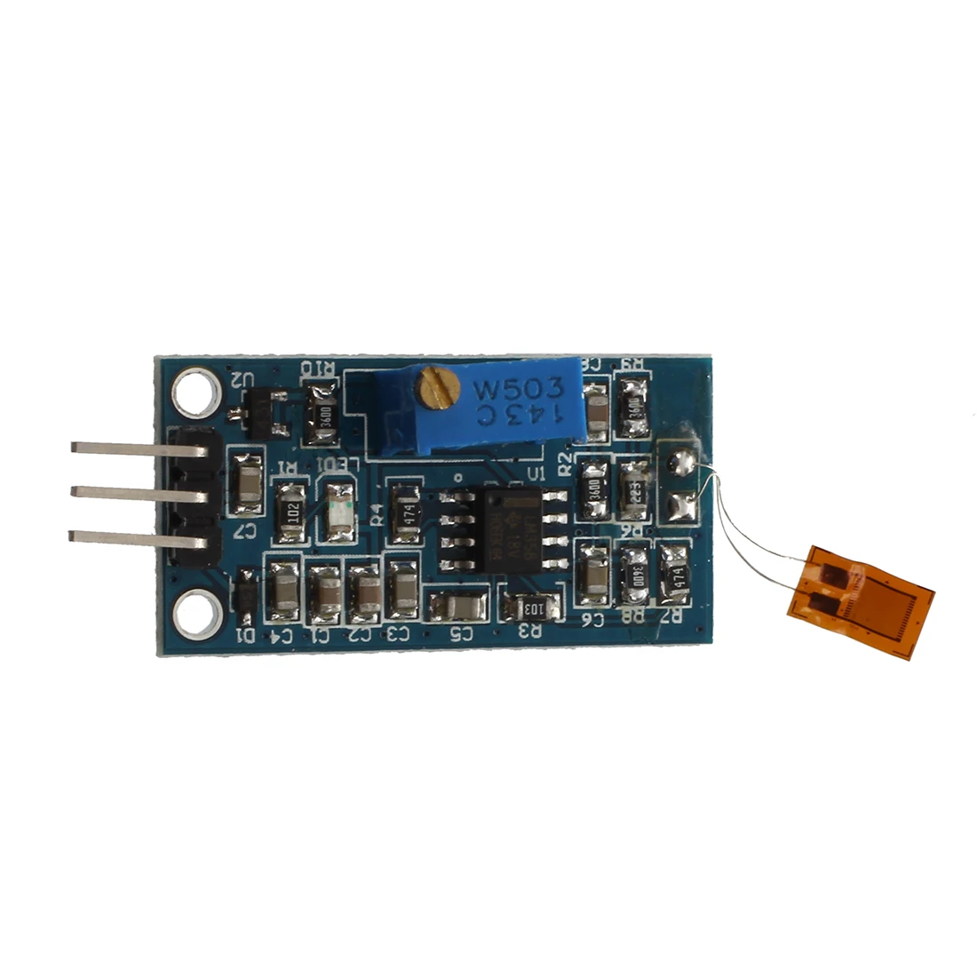 SCLS Strain gauge Bending detection Test Sensor Module Weigh Amplifier Voltage Output Blue