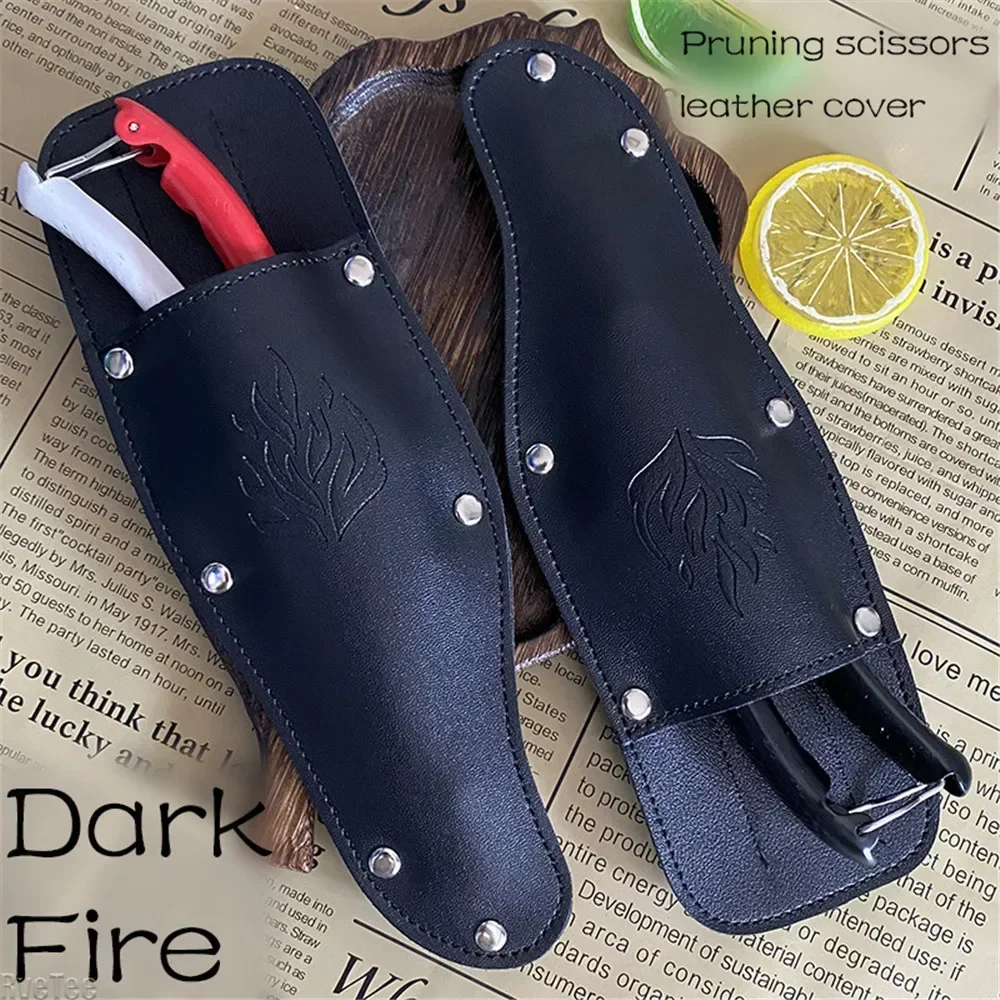 PU Leather Quality Gardening Holster Shears Pruning Cover Scissors Case Pruner Pruner Garden Sheath Holster with Locking Button