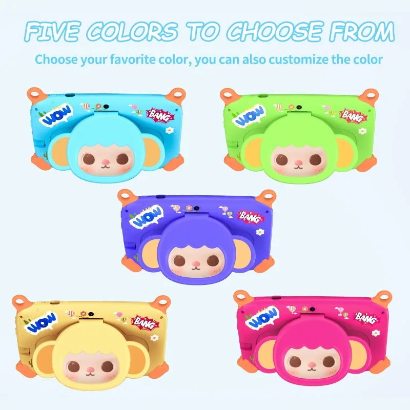 7 inch Kids Tablet PC Learning Machine with Android 13 System Quad Core Early Education Mobile Camera Toy with Protective Case
