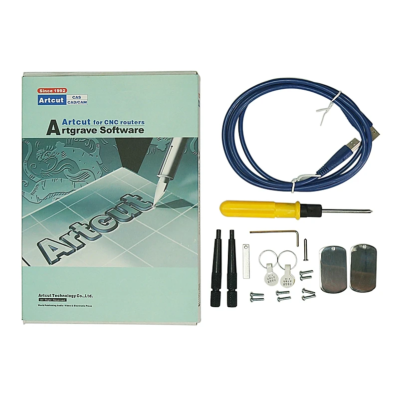 -40 Jewelry Bracelet Cnc Router Ring Engraving Machine Metal Milling Marking Machine with off Line Function ART-CAM Software