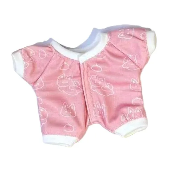 Buntes Häschenbaby, 20 cm, Baumwolle, Puppenkleidung, keine Attribute, männliche Puppe, Spielset, Kleidung